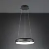 Image de Trio Lighting Suspension LED Cardona, Ø 46,5 cm, noir, CCT, métal
