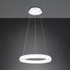 Image de Trio Lighting Suspension LED Cardona, Ø 62 cm, blanc, CCT, métal