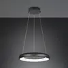 Image de Trio Lighting Suspension LED Cardona, Ø 62 cm, noir, CCT, métal