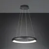 Image de Trio Lighting Suspension LED Cardona, Ø 75 cm, noir, CCT, métal