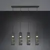 Image de Trio Lighting Suspension Stream, noir Longueur 80 cm 4 lampes Métal GU10