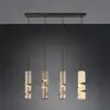 Image de Trio Lighting Suspension Stream, multicolore Longueur 80 cm 4 lampes. métal GU10