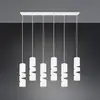 Image de Trio Lighting Suspension Stream, blanc Longueur 100 cm 6 lampes métal GU10