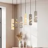 Image de Trio Lighting Suspension Stream multicolore Longueur 100 cm 6 lampes. métal GU10