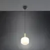 Image de Trio Lighting Suspension Diva, à 1 lampe, laiton, opale, métal, verre