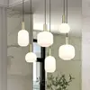 Image de Trio Lighting Suspension Diva, 6 lampes, laiton, opale, métal, verre
