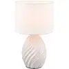 Image de Reality Leuchten Lampe à poser Melva, blanc mat, Ø 18 cm, céramique, E14
