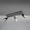 Image de Reality Leuchten Spot pour plafond Cadiz, 3 lampes, E14, anthracite