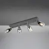 Image de Reality Leuchten Spot pour plafond Cadiz, 4 lampes, E14, anthracite