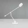 Image de Trio Lighting Lampe de bureau LED Manduro, blanc, métal, CCT, variateur d'intensité