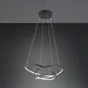 Image de Trio Lighting Suspension LED Darvin longueur 64 cm noir mat métal CCT