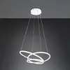 Image de Trio Lighting Suspension LED Darvin, longueur 64 cm, blanc mat, métal, CCT