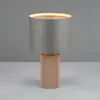 Image de Trio Lighting Lampe à poser Canio, hauteur 29 cm, gris/brun, carton, 1 x E14
