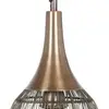 Image de Trio Lighting Suspension Soraya, 1 lampe, ovale, métal, laiton vieilli