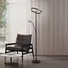 Image de Trio Lighting Lampe sur pied LED Willis, noir, hauteur 180 cm métal CCT variateur d'intensité
