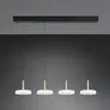 Image de Trio Lighting Suspension LED Celeste blanc/marron 115 cm à 4 lampes. verre à intensité