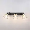 Image de Reality Leuchten Plafonnier Jerome, longueur 62 cm, à 3 lampes, métal noir mat