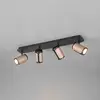 Image de Trio Lighting Spot pour plafond Gillan, café, à 4 lampes, métal, GU10