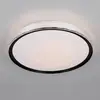 Image de Reality Leuchten Plafonnier LED Varda, noir, Ø 39 cm, télécommande