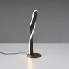 Image de Reality Leuchten Lampe de table LED Ginko, noir mat, métal, hauteur 40,5 cm