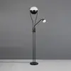 Image de Trio Lighting Lampadaire LED Chris, noir, métal, lampe de lecture, variateur d'intensité