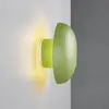 Image de Reality Leuchten Applique rechargeable LED Davey, verte, à intensité variable, Ø 15,5 cm