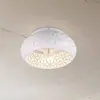 Image de Reality Leuchten Ventilateur avec éclairage Bidar, blanc, DC, silencieux, 50 cm, télécommande