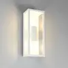 Image de Trio Lighting Applique d'extérieur Garonne, blanc mat, aluminium moulé sous pression, E27
