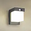 Image de Reality Leuchten Applique murale solaire Colombo, noir mat, hauteur 14 cm, capteur