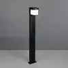 Image de Reality Leuchten Borne lumineuse solaire Colombo, noir mat, métal, hauteur 100 cm