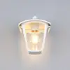 Image de Trio Lighting Applique d'extérieur murale VENTA, blanche, douille en bas, hauteur 24 cm IP44