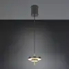Image de Trio Lighting Suspension LED Keaton noir/doré, Ø 20 cm Métal CCT