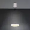 Image de Trio Lighting Suspension LED Keaton, gris clair, Ø 40 cm, métal, CCT