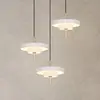 Image de Trio Lighting Suspension LED Keaton, gris clair, Ø 45 cm, métal, CCT à 3 lampes.