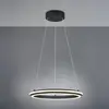 Image de Trio Lighting Suspension LED Amador, Ø 45 cm, noir mat, métal, CCT