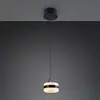 Image de Trio Lighting Suspension LED Dios, noir, Ø 15 cm, métal, CCT