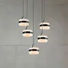 Image de Trio Lighting Suspension LED Dios, noir, Ø 45 cm, CCT, à 5 lampes.