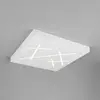 Image de Trio Lighting Plafonnier LED Snip, blanc mat, longueur 50 cm, métal, CCT