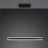 Image de Trio Lighting Suspension LED Arcola, noir, longueur 115 cm, CCT, à 2 lampes.