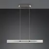 Image de Trio Lighting Suspension LED Arcola, couleur nickel, longueur 115 cm CCT à 2 lampes.