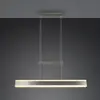 Image de Trio Lighting Suspension LED Arcola, couleur nickel, 152 cm, variateur tactile CCT