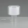 Image de Trio Lighting lampe de table Rocka, transparente, hauteur 29 cm, verre/tissu