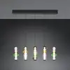 Image de Trio Lighting Suspension LED Minerva, longueur 100 cm, multicolore, verre, variateur