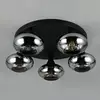 Image de Reality Leuchten Plafonnier Divina, couleur fumée, Ø 49 cm, à 5 lampes, verre