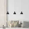 Image de Trio Lighting Suspension LED Romeo, longueur 55 cm, noir, métal, à 3 lampes.