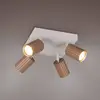 Image de Trio Lighting Spot pour plafond Soka, marron/gris, longueur 20 cm, métal, à 4 lampes.