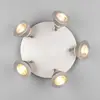Image de Trio Lighting Spot pour plafond LED Romeo, Ø 30 cm, couleur nickel, à 5 lampes.