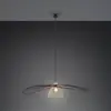 Image de Reality Leuchten Suspension Lauris, noir mat, Ø 100 cm, métal, E27