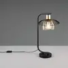 Image de Reality Leuchten Lampe à poser Lauris, noir mat, hauteur 44 cm, métal, E27