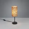 Image de Reality Leuchten Lampe de table Pardina marron tacheté/noir Hauteur 37 cm Métal
